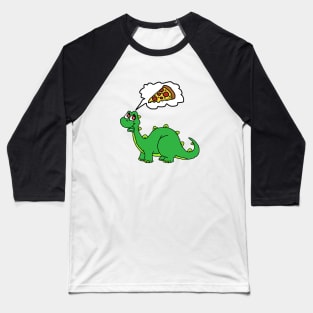 dino love pizza Baseball T-Shirt